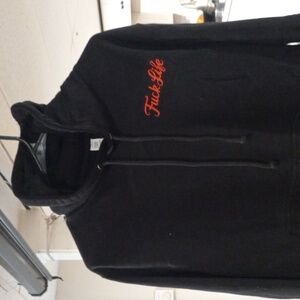 Adidas White and Black Logo Sweatshirt